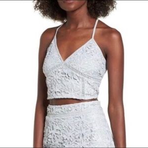 leith lace crop top